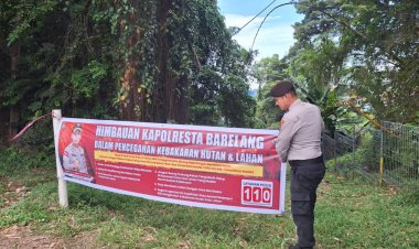 Dalam Rangka Antisipasi Kebakaran Hutan dan Lahan, Polsek Batu Ampar terus Lakukan Cegah Dini Sosialisasi Kepada masyarakat