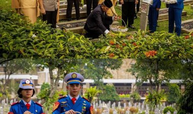 Pejabat BSSN RI dan Politeknik Siber dan Sandi Negara Ziarah di Taman Makam Pahlawan Kalibata Menyongsong HUT Persandian ke-78