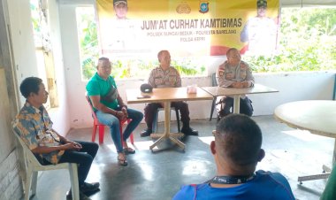 Polsek Sungai Beduk laksanakan Jumat Curhat Kamtibmas Tampung Aspirasi Masyarakat