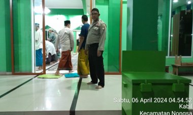 Kegiatan Sholat Subuh Keliling Polsek Sungai Beduk Polresta Barelang bersama  Masyarakat Kec. Sungai Beduk