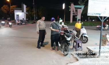 Patroli Cipkon Polsek Sungai Beduk, Cegah Aksi Kejahatan Dan Sampaikan Himbauan Kamtibmas