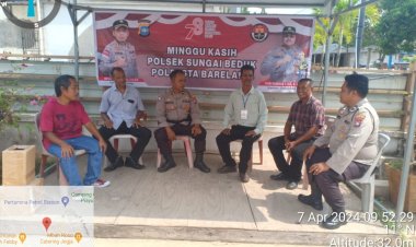 Minggu Kasih Polsek Sungai Beduk: Polresta Barelang Menguatkan Hubungan dengan Jemaat Gereja Katholik ST Hilarius Bida Ayu