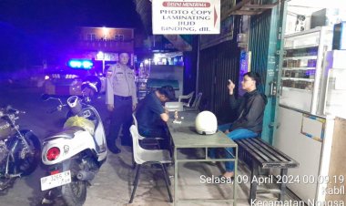 Patroli Cipkon Polsek Sungai Beduk, Cegah Aksi Kejahatan Dan Sampaikan Himbauan Kamtibmas