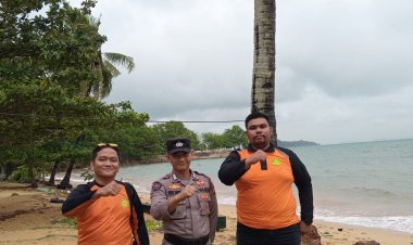 Liburan Hari Raya Idul Fitri, Polsek Sekupang Jaga Harkamtibmas di Pantai