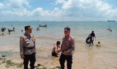 Kapolsek Sekupang Pantau Langsung Tempat Wisata di Lebaran Hari ke Empat