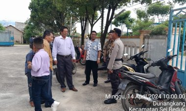 Polsek Sungai Beduk Polresta Barelang Menggelar Kegiatan Minggu Kasih untuk Pengurus dan Jemaat Gereja GKPI Perum. GMP Kel. Duriangkang