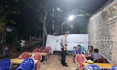 Patroli Cipkon Polsek Sungai Beduk, Cegah Aksi Kejahatan Dan Sampaikan Himbauan Kamtibmas