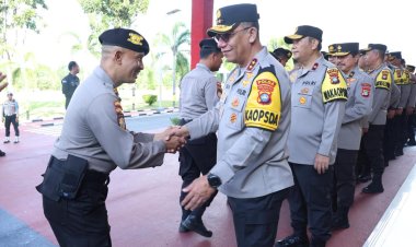 KAPOLDA KEPRI GELAR HALAL BIHALAL DI MOMEN IDUL FITRI BERSAMA PERSONEL POLDA KEPRI