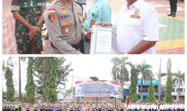 Kapolres Karimun Berikan Reward Kepada 10 Instansi Vertikal