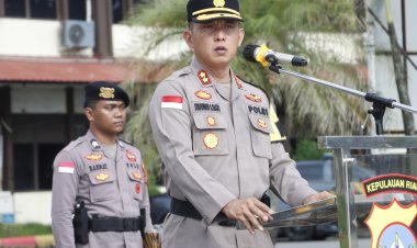 Wakapolresta Barelang Pimpin Upacara Kesadaran Nasional di Polresta Barelang