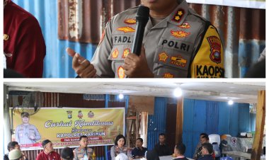Curhat Kamtibmas Kapolres Karimun Bersama Masyarakat Kel. Sungai Raya