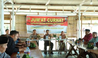 Masih Suasana Lebaran, Kapolres Bintan Kembali Laksanakan Jumat Curhat