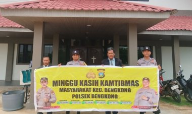 Kegiatan Minggu Kasih Kamtibmas di Gereja HKBP Estomihi Tujukan Kerjasama Antar Warga dan Polsek Bengkong