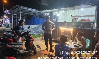 Batara Biru Polsek Sungai Beduk laksanakan patroli dan sambang dialogis berikan rasa aman, Cegah Tindak Kriminal