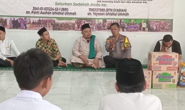 Kapolsek Sekupang Berbagi Kebahagian Dengan Anak Panti Asuhan