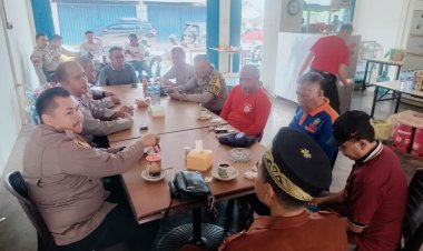 Silaturahmi Kapolsek Bersama Tokoh Masyarakat, Tokoh Adat, dan Tokoh Agama Kecamatan Sungai Beduk Menjelang Lebaran Idul Fitri 1445H
