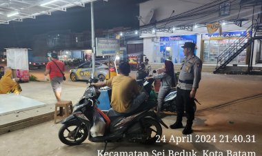 Patroli Cipkon Polsek Sungai Beduk, Cegah Aksi Kejahatan Dan Sampaikan Himbauan Kamtibmas