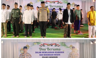 Polres Wonogiri Gelar Doa Bersama Lintas Agama Wujudkan Keamanan Dan Kedamaian Negri