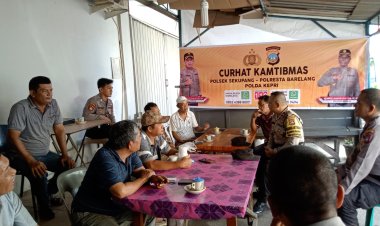 Ngopi Santai, Jumat Curhat Kamtibmas Polsek Sekupang Bersama Warga