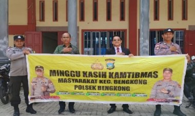 Minggu Kasih Kamtibmas: Kerjasama Polsek Bengkong dan Jemaat Gereja HKI Kel. Tg. Buntung