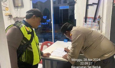 Patroli Cipkon Polsek Sungai Beduk, Cegah Aksi Kejahatan Dan Sampaikan Himbauan Kamtibmas