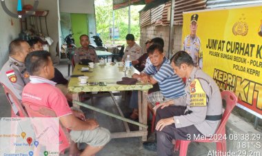 Polsek Sungai Beduk Gelar Program Jumat Curhat Kamtibmas untuk Meningkatkan Keamanan dan Keterlibatan Masyarakat