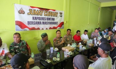 Jumat Curhat Kapolres Bintan Bersama Dengan Masyarakat Bintan Timur