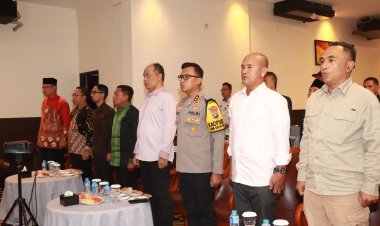 Polres Karimun Amankan Rapat Pleno Penetapan Perolehan Kursi dan Calon Terpilih Anggota DPRD Kab. Karimun