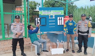 Amankan Kegiatan Bola Voly, Polsek Sekupang Berikan Rasa Aman Selama Pertandingan