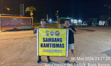 Batara Biru Polsek Sungai Beduk laksanakan patroli dan sambang dialogis berikan rasa aman, Cegah Tindak Kriminal