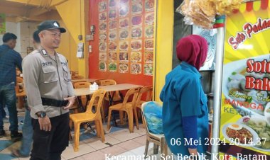 Patroli Cipkon Polsek Sungai Beduk, Cegah Aksi Kejahatan Dan Sampaikan Himbauan Kamtibmas