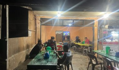 Patroli Malam Hari, Polsek Sekupang Himbau Warga Yang Beraktivitas Malam Hari