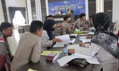 Polres Lingga Terima Kunjungan Audit Kinerja Tahap I TA 2024 Itwasda Polda Kepri