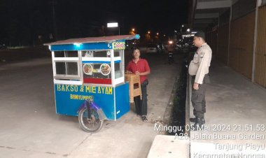 Patroli Cipkon Polsek Sungai Beduk, Cegah Aksi Kejahatan Dan Sampaikan Himbauan Kamtibmas