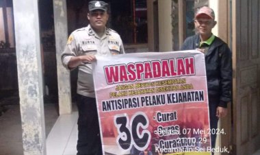 Batara Biru Polsek Sungai Beduk laksanakan patroli dan sambang dialogis berikan rasa aman, Cegah Tindak Kriminal