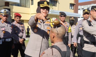 Kapolres Magelang Kota Memimpin Upacara Tradisional Pembaretan Bintara Remaja dengan Megah dan Bersemangat
