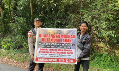 Batara Biru Sekupang sosialisasi dan himbauan cegah Karhutla