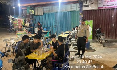 Batara Biru Polsek Sungai Beduk laksanakan patroli dan sambang dialogis berikan rasa aman, Cegah Tindak Kriminal