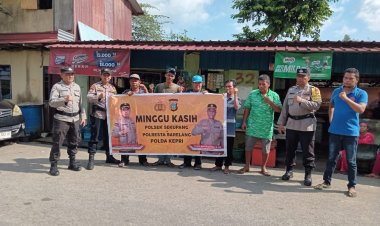 Laksanakan Kegiatan Minggu Kasih, Polsek Sekupang Bangun Kedekatan Dengan Masyarakat