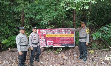Antisipasi Karhutla, Kapolsek Sekupang Pasang Spanduk Himbauan Cegah Karhutla