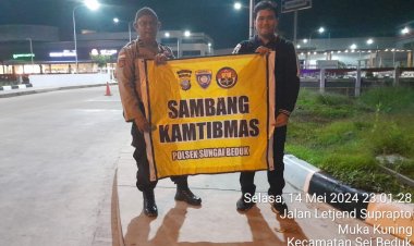 Batara Biru Polsek Sungai Beduk laksanakan patroli dan sambang dialogis berikan rasa aman, Cegah Tindak Kriminal