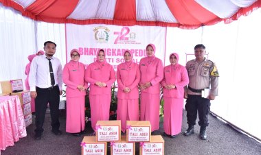 MENYAMBUT HKGB, BHAYANGKARI PEDULI BAKTI SOSIAL SEBAGAI BENTUK KEPEDULIAN BHAYANGKARI TERHADAP ANGGOTA DAN MASYARAKAT