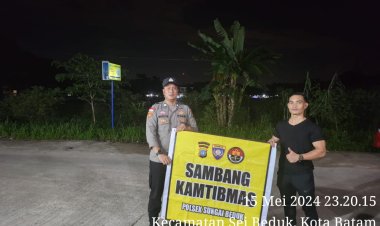 Batara Biru Polsek Sungai Beduk laksanakan patroli dan sambang dialogis berikan rasa aman, Cegah Tindak Kriminal