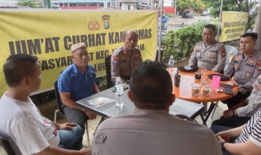 Polsek Lubuk Baja Melaksanakan jumat Curhat di komp sakura ampan Kec. Lubuk Baja Kota Batam