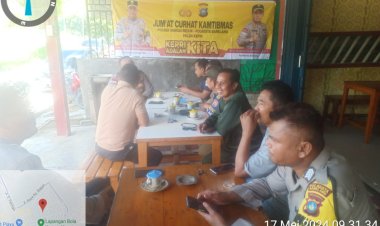 Polsek Sungai Beduk Laksanakan Jumat Curhat Kamtibmas Tampung Aspirasi Masyarakat