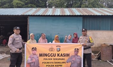 Program Minggu Kasih, Polsek Sekupang Silaturahmi Dengan Warga Dapur Arang Tanjung Pinggir