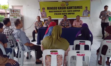 Minggu Kasih Kamtibmas bersama Warga kelurahan kp seraya  Kec.Batu Ampar  kota Batam