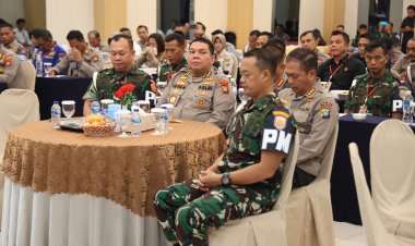 PERKUAT SINERGITAS TNI-POLRI : BID PROPAM POLDA KEPRI GELAR RAKORNAS BERSAMA POM TNI