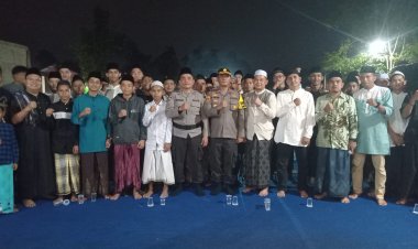 Kapolsek Sekupang Hadiri Kegiatan Manaqin Qubro Di Ponpes Alhamra Sekupang