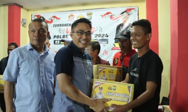 Turnamen Domino Dalam Rangka Hari Bhayangkara ke-78, Kapolres Bintan Siapkan Hadiah Tambahan 2 Ekor Kambing